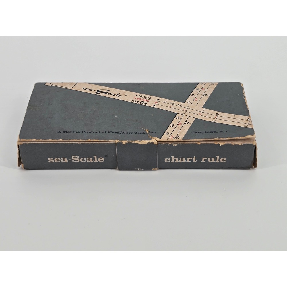 Vintage sea-Scale Chart Rule Marine Navigation Tool Plotting Scale Instrument